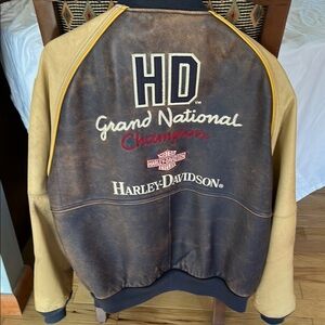 Harley-Davidson Grand National Champion Jacket in Black and Tan